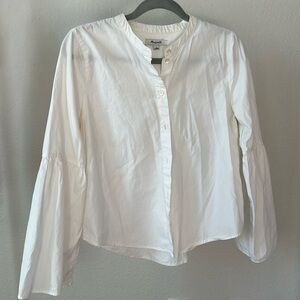 Madewell Button Down peasant top